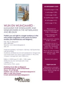 Mediakaart Wijn & Wijngaard 2023